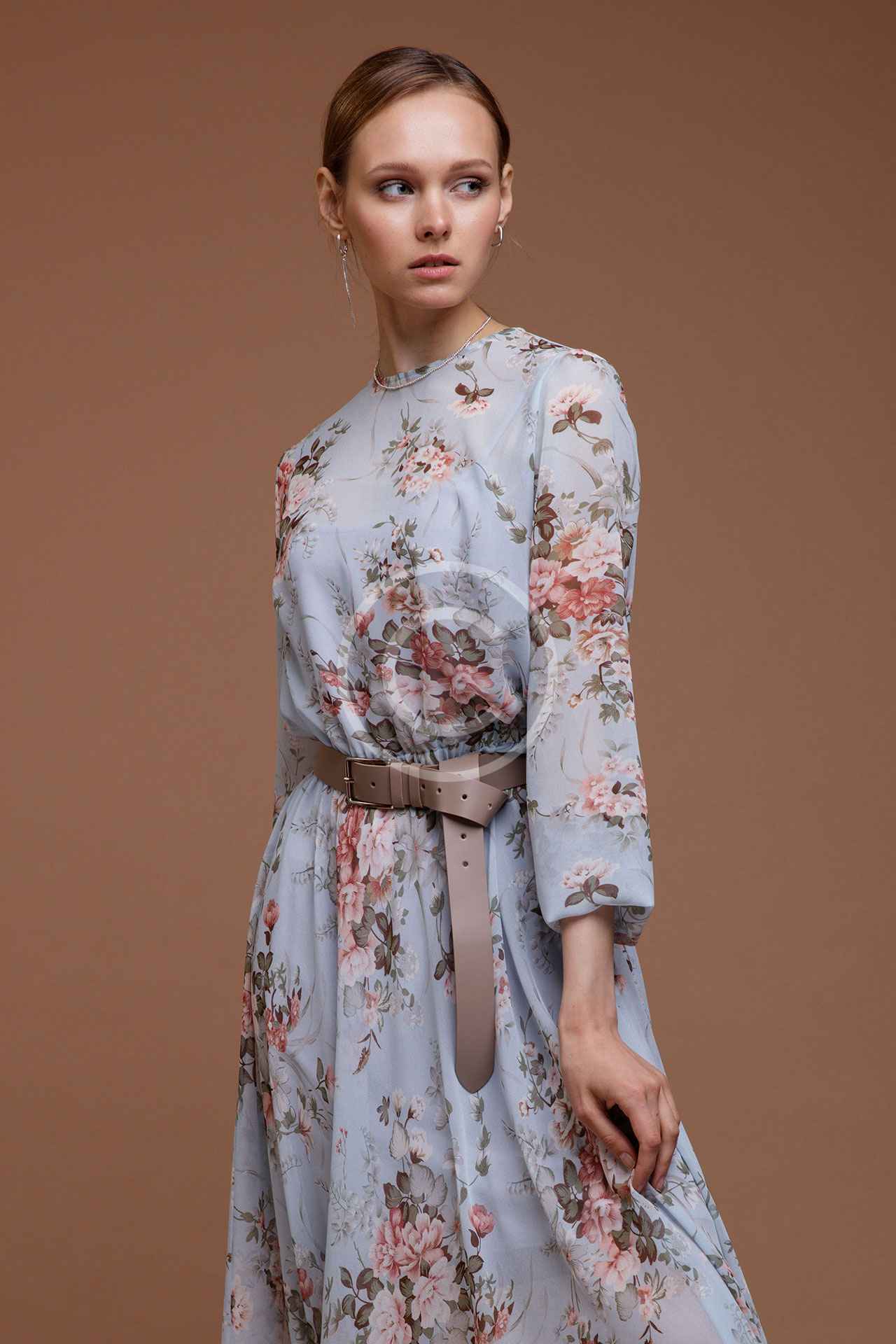 Flower chiffon dress