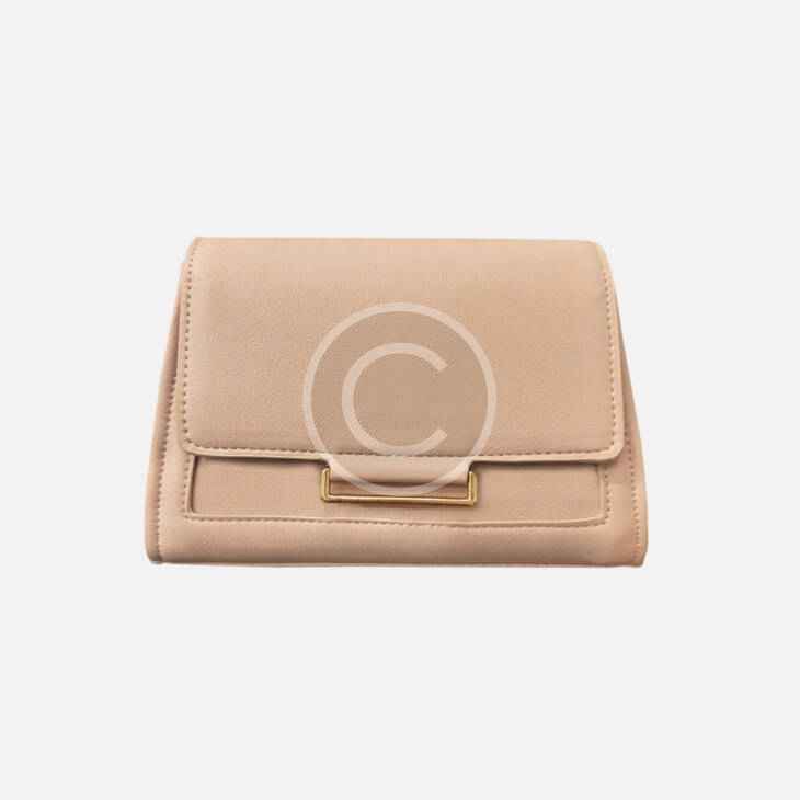 Beige clutch